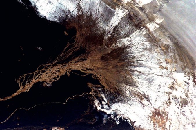 Zobol, Iran which is often covered by sand storms