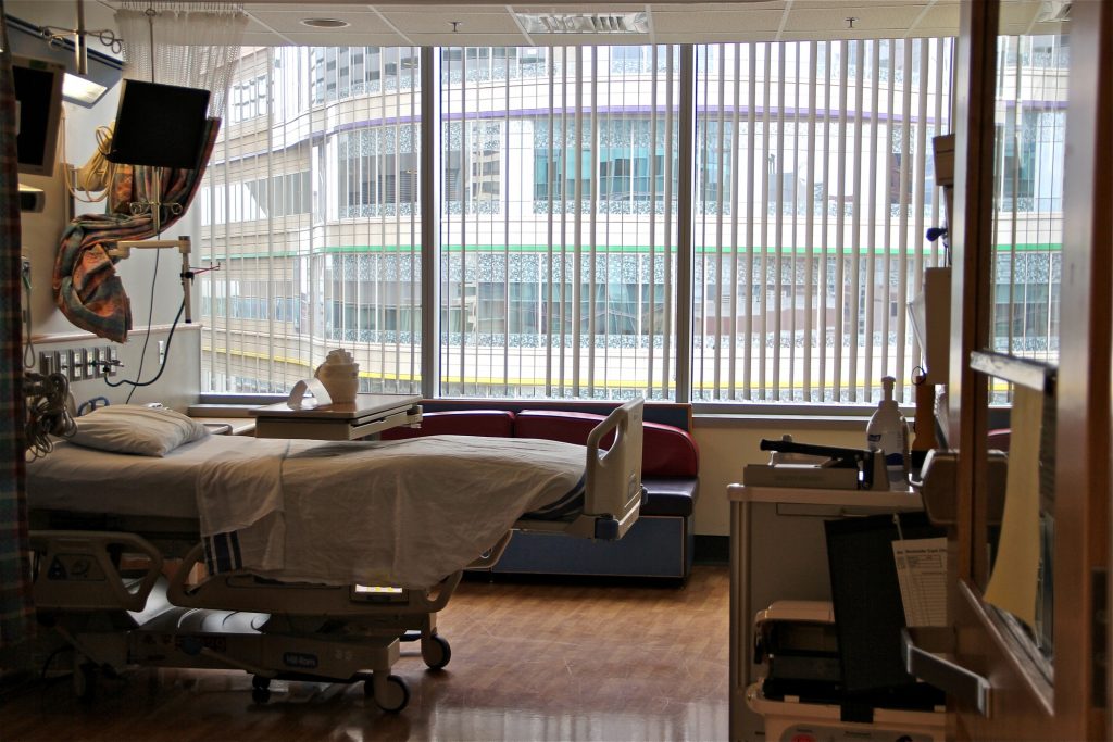 2015 08 24-e lee-philadelphia chop-empty hospital bed Preventable hospital admissions are down 25 percent in the University of Pennsylvania Health System. (Emma Lee/WHYY, file)