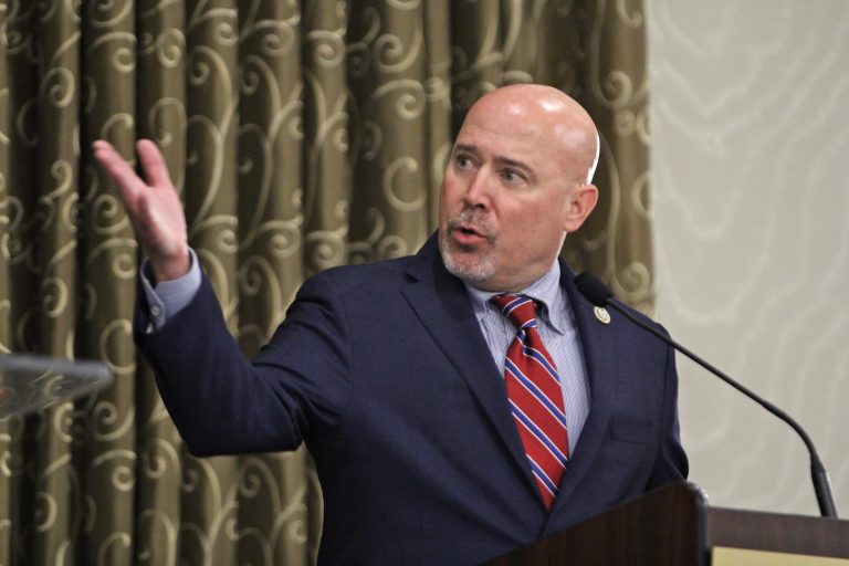 U.S. Rep Tom MacArthur, a Republican, is running for re-election in New Jersey's 3rd District. (Emma Lee/WHYY)