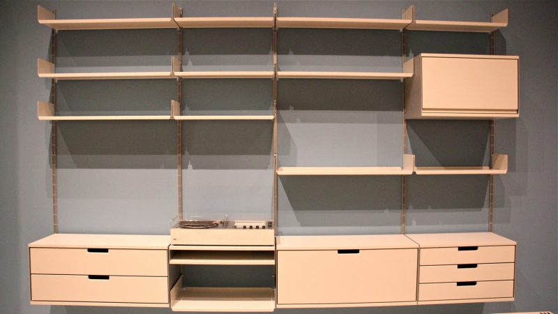 Dieter Rams designed the Universal Shelving System made by Vitsoe, which has been in continuous production since 1960. (Emma Lee/WHYY)