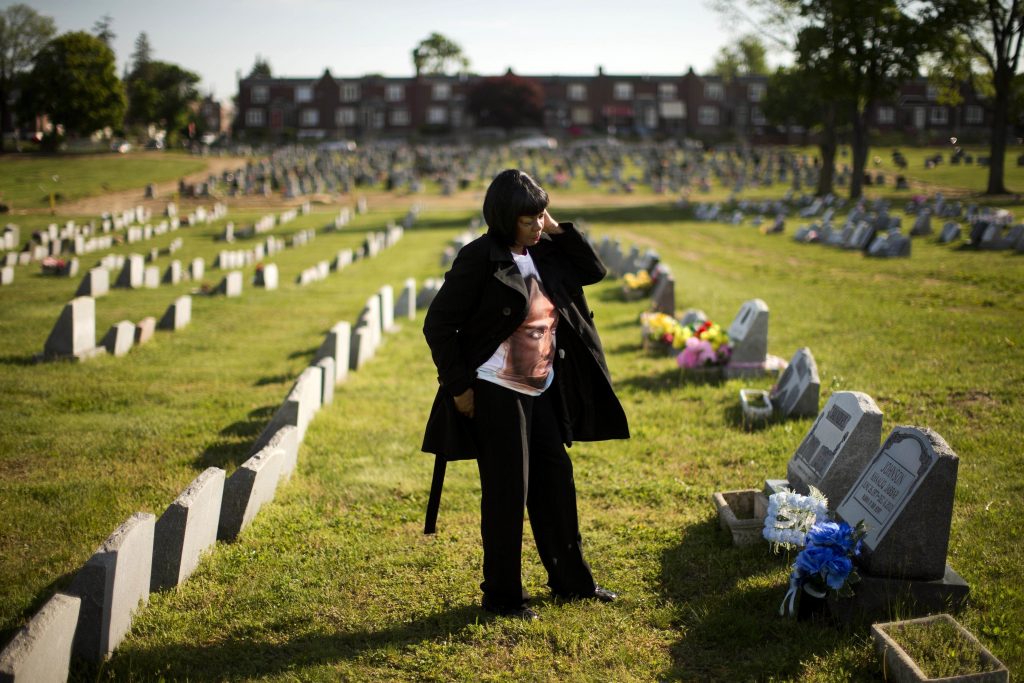 Dorothy Johnson-Speight Dorothy Johnson-Speight visits the grave of her son, Khaaliq Jabbar Johnson, in Philadelphia on Monday, May 9, 2016. Johnson was killed in 2001 - shot seven times over a parking space dispute. (AP Photo/Matt Rourke)