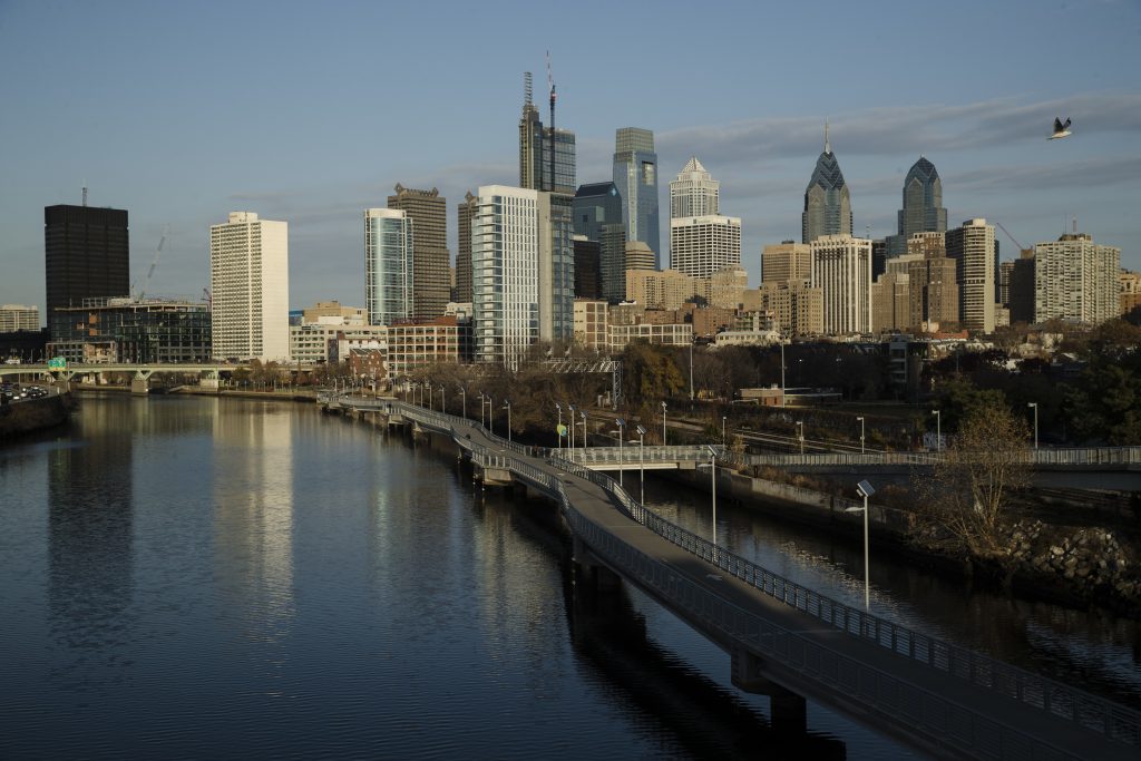 Pennsylvania Daily Life Shown is the Schuylkill River and view of the Philadelphia skyline, Thursday, Nov. 30, 2017. (Matt Rourke/AP Photo)