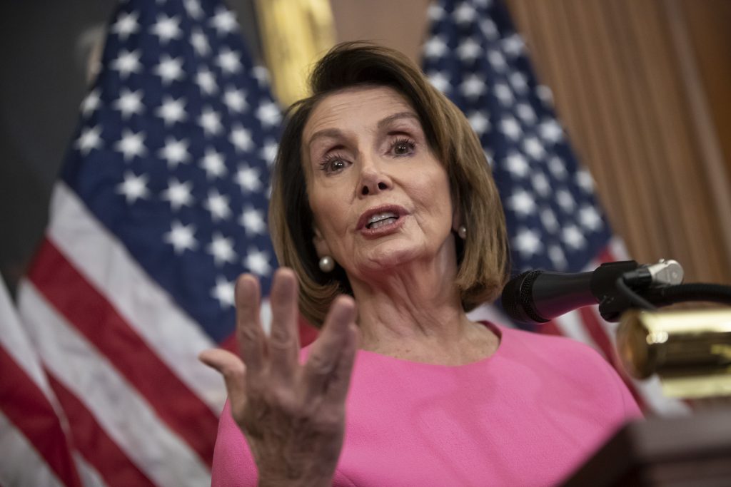 Nancy Pelosi House Minority Leader Nancy Pelosi, D-Calif., speaks in during a news conference on Capitol Hill in Washington, Wednesday, Nov. 7, 2018. Pelosi says she's confident she will win enough support to be elected speaker of the House next year and that she is the best person for the job. (J. Scott Applewhite/AP Photo)
