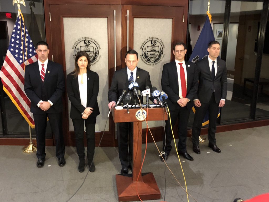 Dr5P1fOWoAALsPX.jpg large Pennsylvania Attorney General Josh Shapiro says former Mayor Michael Nutter's cabinet member Desiree Peterkin Bell surrendered Tuesday on charges of stealing more than $20,000 using two city credit cards and misapplying $225,000 in taxpayer money. (Bobby Allyn/WHYY)
