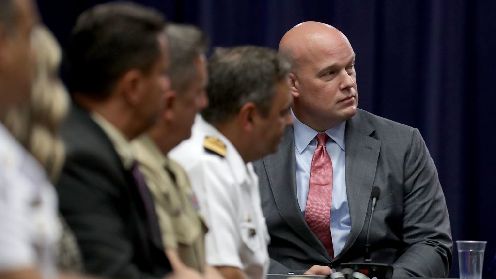 New acting Attorney General Matt Whitaker participates in an August roundtable event at the Department of Justice’s Kennedy building in Washington, D.C. New acting Attorney General Matt Whitaker participates in an August roundtable event at the Department of Justice's Kennedy building in Washington, D.C.