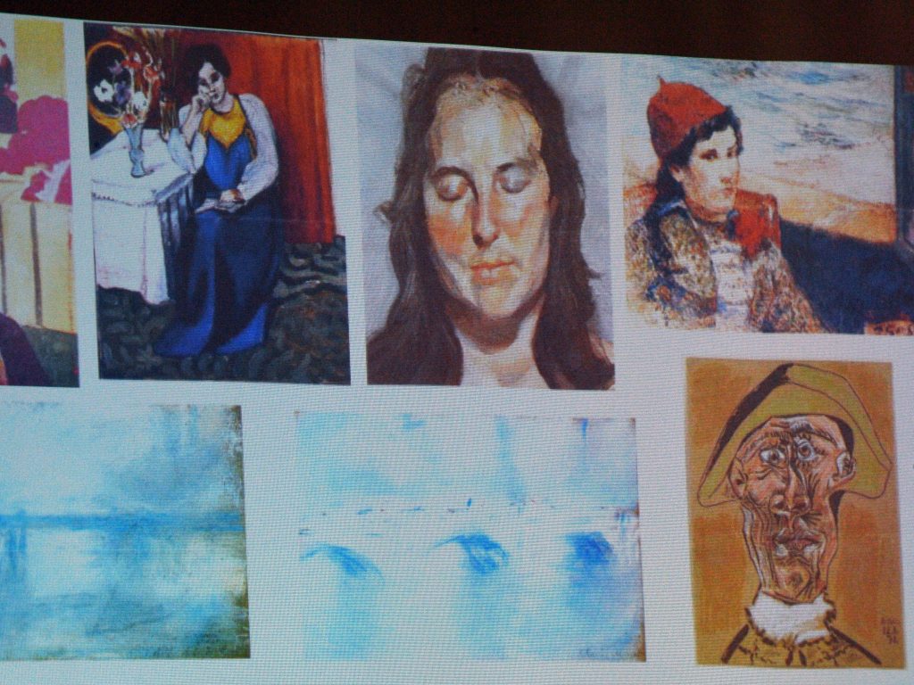 An image shows the paintings stolen from the Netherlands’ Kunsthal museum in 2012 — including Picasso’s Tête d’Arlequin at bottom right. Two Dutch citizens claim to have found the missing Picasso work, Romanian prosecutors said on Sunday. An image shows the paintings stolen from the Netherlands' Kunsthal museum in 2012 — including Picasso's Tête d'Arlequin at bottom right. Two Dutch citizens claim to have found the missing Picasso work, Romanian prosecutors said on Sunday. (Daniel Mihailescu/AFP/Getty Images)