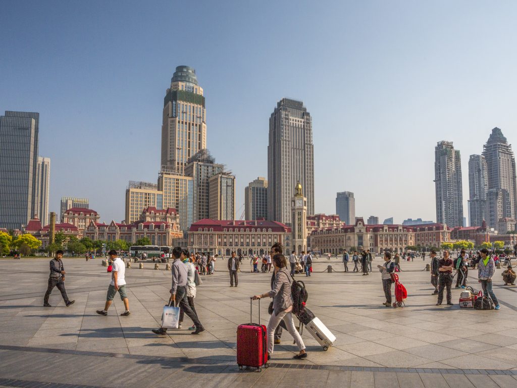Tianjin, in northern China, is home to Tianjin University, an international research center that recently hired an American to lead its school of pharmaceutical science and technology. He recruits students from all over the world, he says, and the program’s classes are taught in English. Tianjin, in northern China, is home to Tianjin University, an international research center that recently hired an American to lead its school of pharmaceutical science and technology. He recruits students from all over the world, he says, and the program's classes are taught in English. (Prisma Bildagentur/UIG/Getty Images)