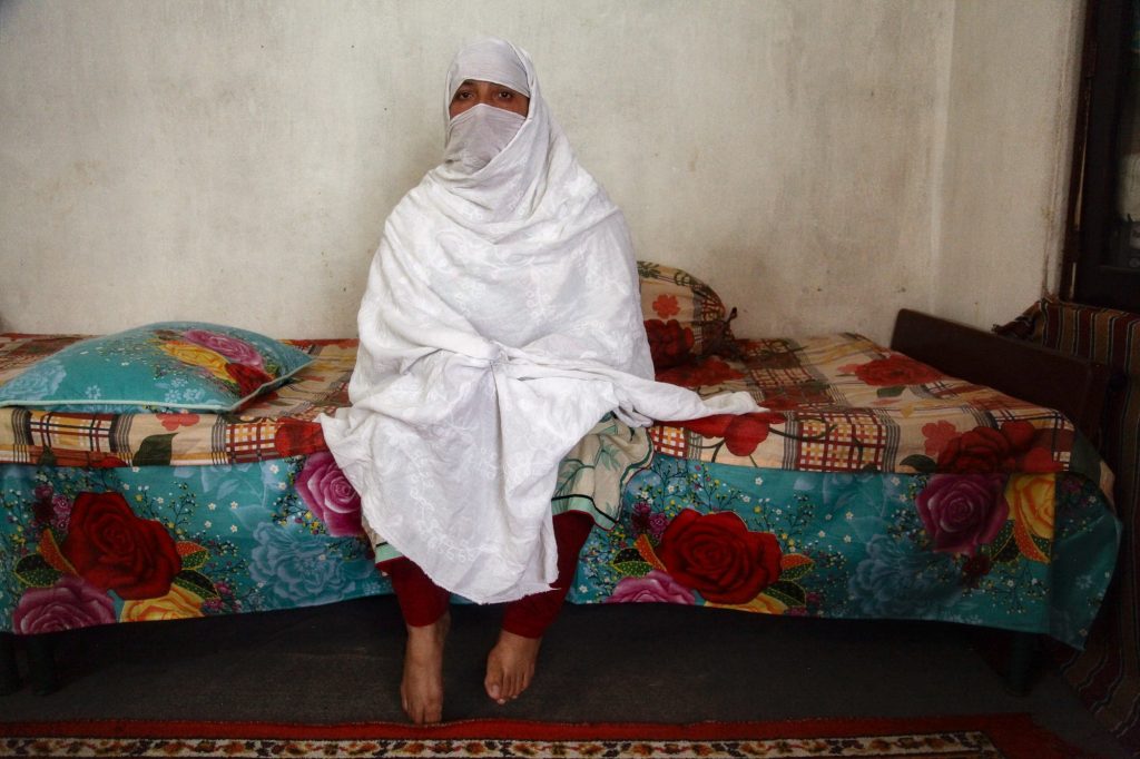 Mehnaz sits inside her home in Abbottabad, northern Pakistan. She has one son and six daughters. She has also had three abortions, fearing she would have more girls. Mehnaz sits inside her home in Abbottabad, northern Pakistan. She has one son and six daughters. She has also had three abortions, fearing she would have more girls. (Diaa Hadid/NPR)
