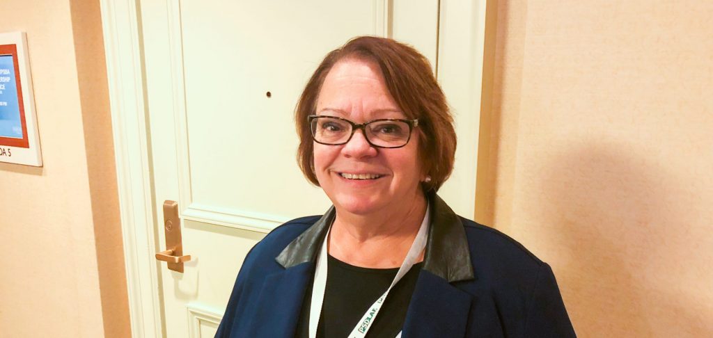 Janet Serino is the superintendent of Wyoming Area School District in Luzerne County, Pa. She is seen here at a conference on Oct. 18, 2018 in Hershey. (Ed Mahon/PA Post) 