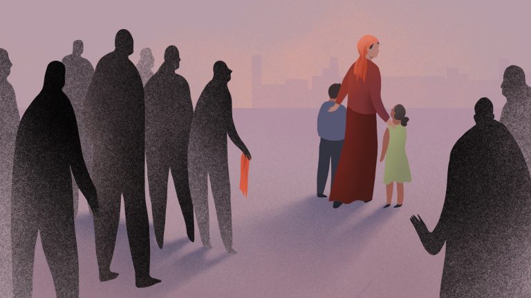 An ethnic Kazakh woman tried to cancel her Chinese citizenship after she married and moved to Kazakhstan. When she crossed back into China last year, the problems began. (Nicole Xu for NPR)