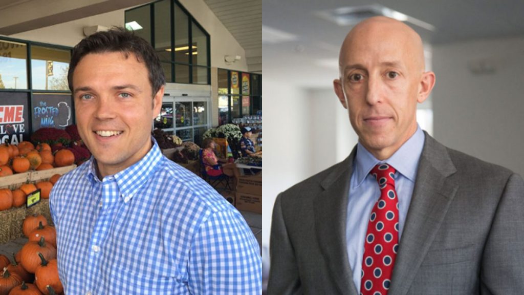 123118DDDELCO Kevin Madden (left) and Brian Zidek, both Democrats, won seats on the five-member Delaware County Council board in 2017. (WHYY file photos)