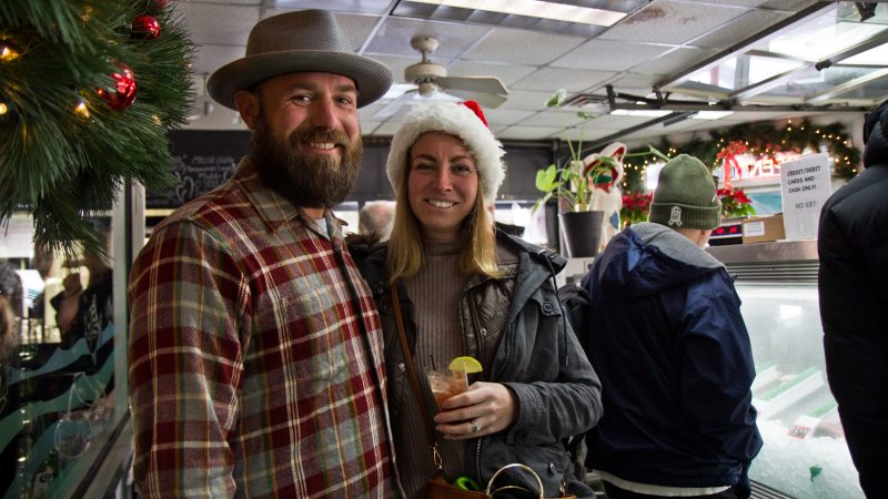 The Voglers come to Anastasi seafood in the Italian Market every year. (Kimberly Paynter/WHYY)