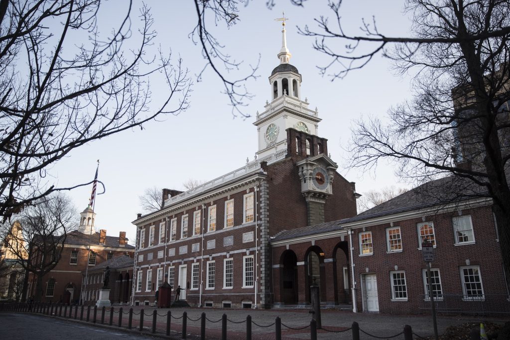 Pennsylvania Daily Life Shown is Independence Hall in Philadelphia, Tuesday, Dec. 19, 2017. (Matt Rourke/AP Photo)
