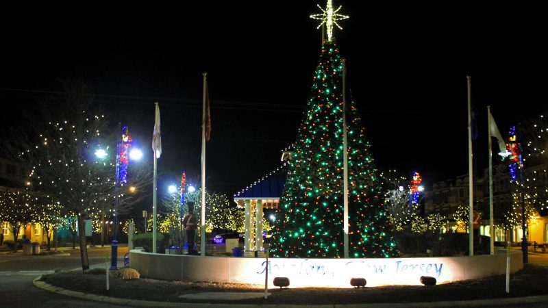 Christmas tree in Avalon, N.J. (Bill Barlow/for WHYY)
