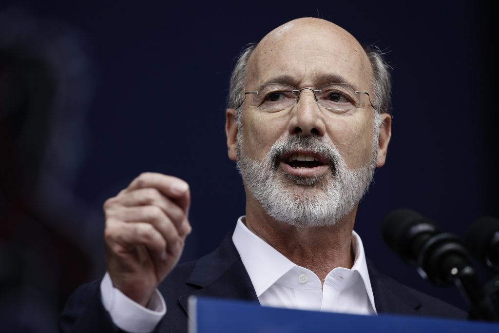 Election 2018 Pennsylvania Obama Gov. Tom Wolf speaks at a campaign rally for Pennsylvania candidates in Philadelphia, Friday, Sept. 21, 2018. (Matt Rourke/AP Photo)