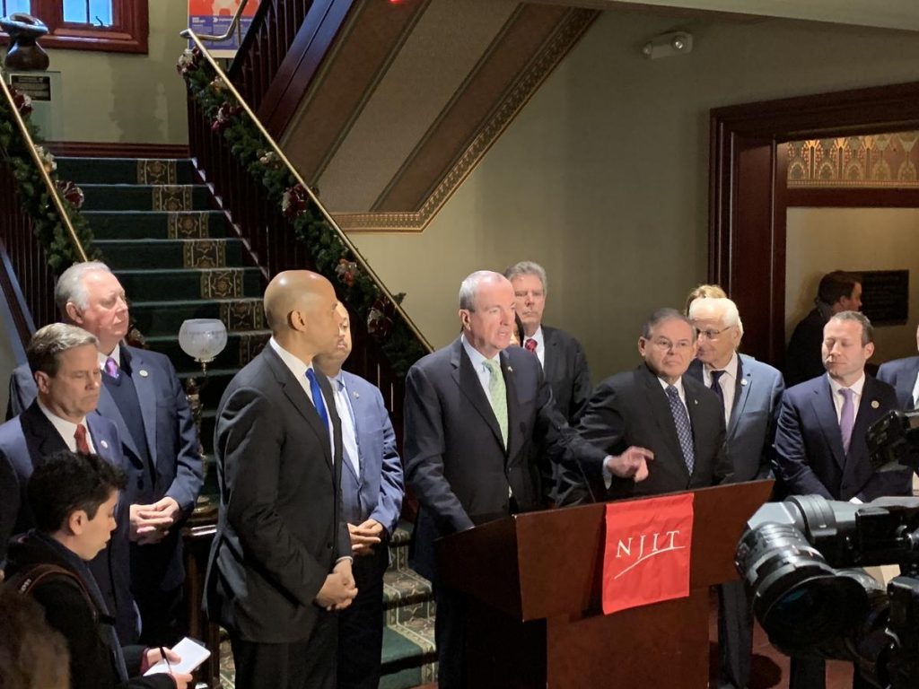 IMG_0332 New Jersey’s top Democrats are outlining priorities in advance of the start of a new Congress.
(Ang Santos/WBGO)
