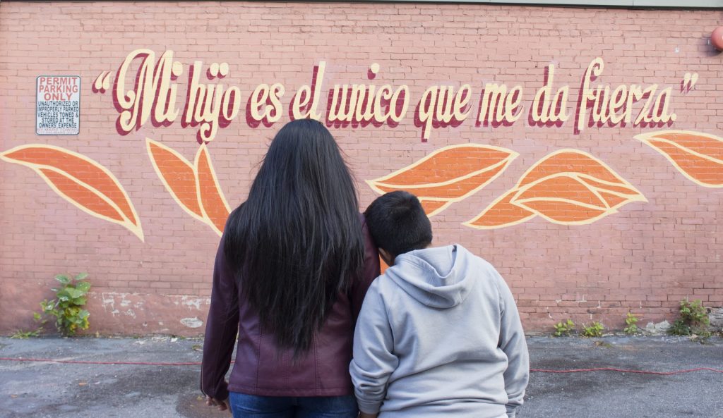 Mural with mom and son (Osmyn Oree)