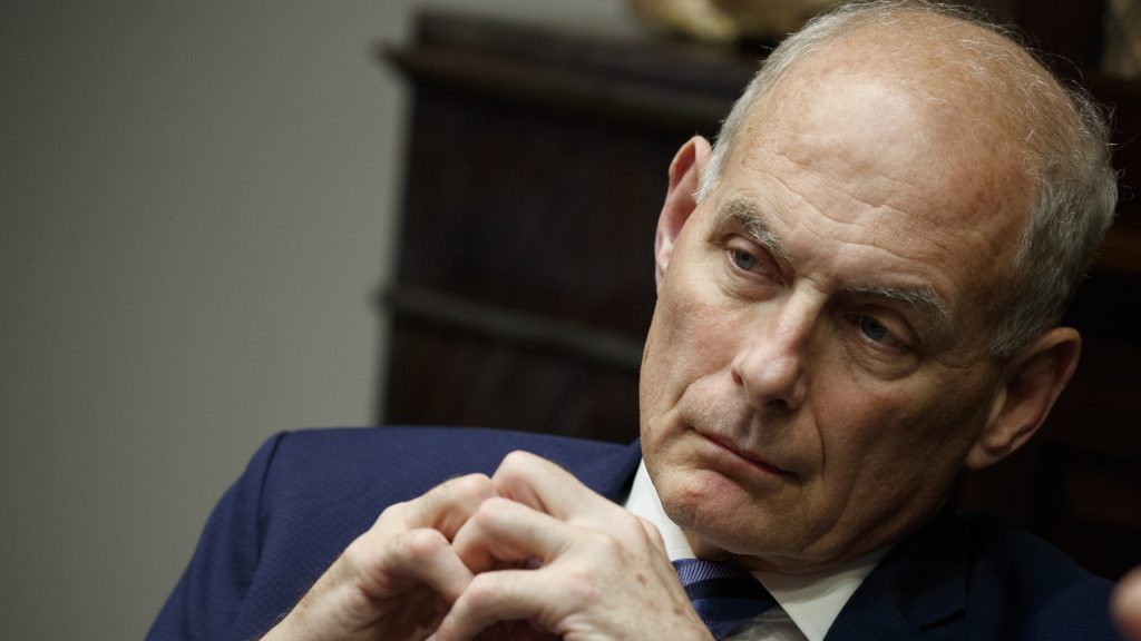 John Kelly took over as chief of staff six months into the Trump presidency, and he initially helped bring military discipline to a sometimes chaotic White House. John Kelly took over as chief of staff six months into the Trump presidency, and he initially helped bring military discipline to a sometimes chaotic White House. (Evan Vucci/AP)
