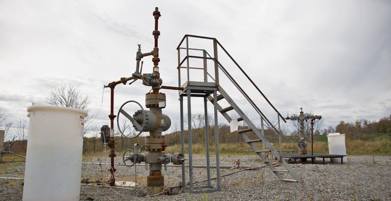 Natural gas wells in Springville Township, Pa.
(Lindsay Lazarski/WHYY)