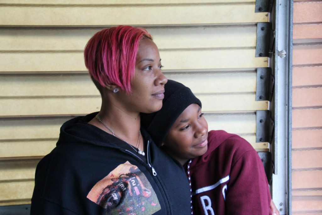 collette_asthma_clairton-1920×1280 Collette Williams and her son SaVaughn, 13, live a few blocks from the Clairton Coke Works. (Reid R. Frazier/StateImpact Pennsylvania)