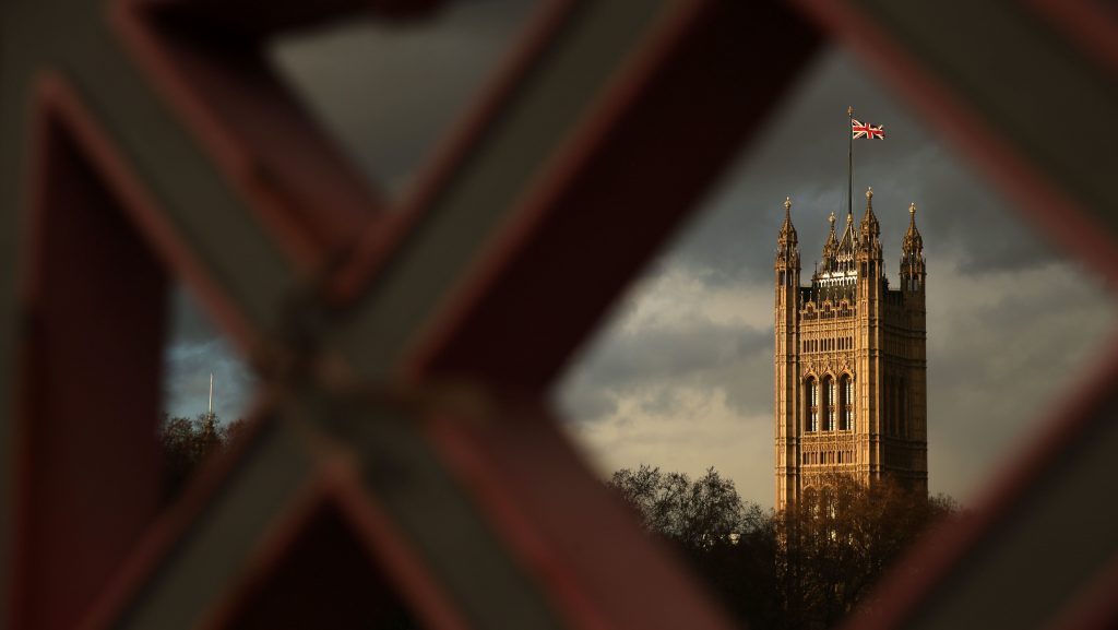 The Union Jack flies above the Palace of Westminster, the seat of Parliament in London. U.K. lawmakers are expected to decide soon the fate of a draft Brexit deal negotiated between Prime Minister Theresa May and the European Union. The Union Jack flies above the Palace of Westminster, the seat of Parliament in London. U.K. lawmakers are expected to decide soon the fate of a draft Brexit deal negotiated between Prime Minister Theresa May and the European Unio