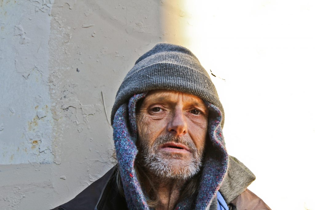 homeless outreach Robert Fifter, 62, has been addicted to heroin since he was 10. He said he's getting too old to sleep outside in the winter. (Kimberly Paynter/WHYY)