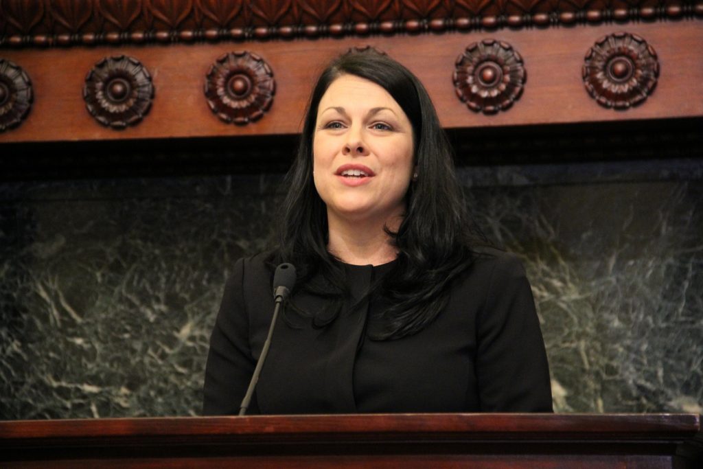 2015 12 02-e lee-stephanie monahon reid-philadelphia city hall- Stephanie Reid, Philadelphia's will head the city's census effort as executive director of Philly Counts 2020.