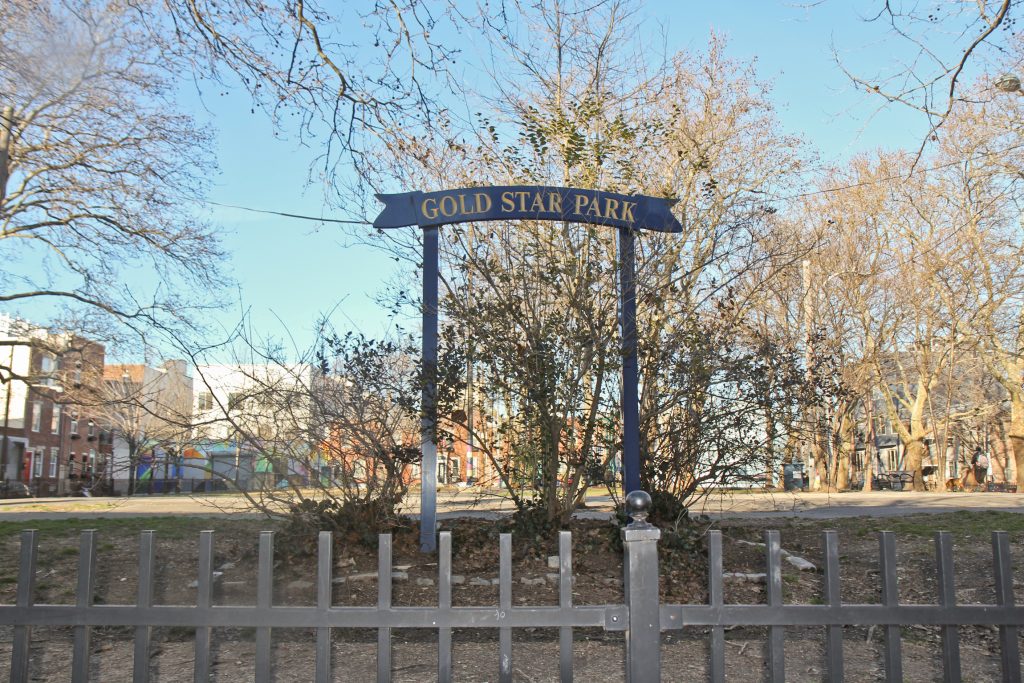 Gold Star Park in South Philadelphia. (Kimberly Paynter/WHYY) Gold Star Park in South Philadelphia. (Kimberly Paynter/WHYY)