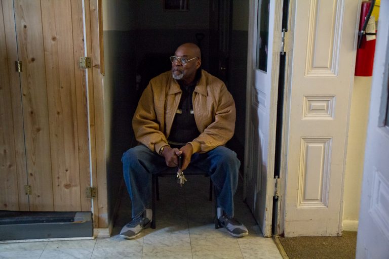 St. James Chapel Church Pastor Steven McCracken is worried about the already struggling members of his community in Reading, Pennsylvania. (Kimberly Paynter/WHYY)