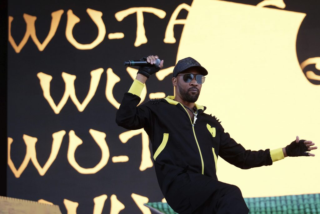 RZA from the hip hop group the Wu-Tang Clan performs on day two of the Governors Ball Music Festival on Saturday, June 3, 2017, in New York. (Photo by Charles Sykes/Invision/AP)