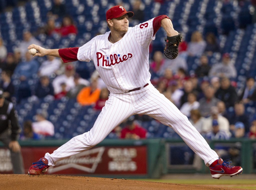 Hall of Fame Ballot Baseball In September 2013, Philadelphia Phillies starting pitcher Roy Halladay delivers against the Miami Marlins. The All-Star ace and fan favorite has been elected to the Baseball Hall of Fame. (AP Photo/Chris Szagola, File)