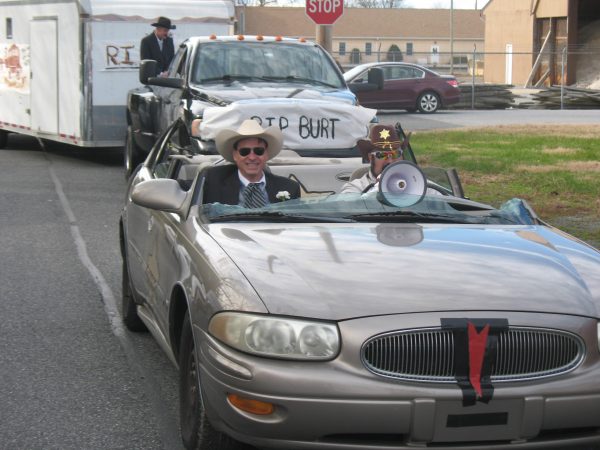 Brandon Diaz of Smyrna cut the top of this car to recreate the “Smokey and the Bandit” car. (John Mussoni/WHYY)