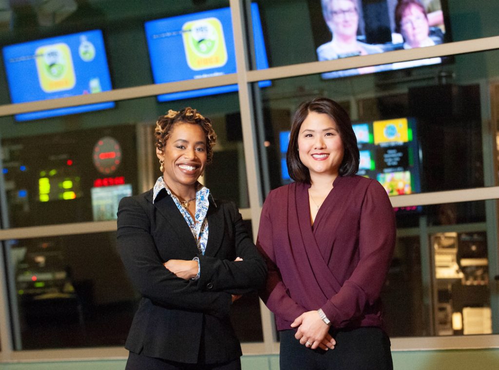 Shirley and Regina By Screens