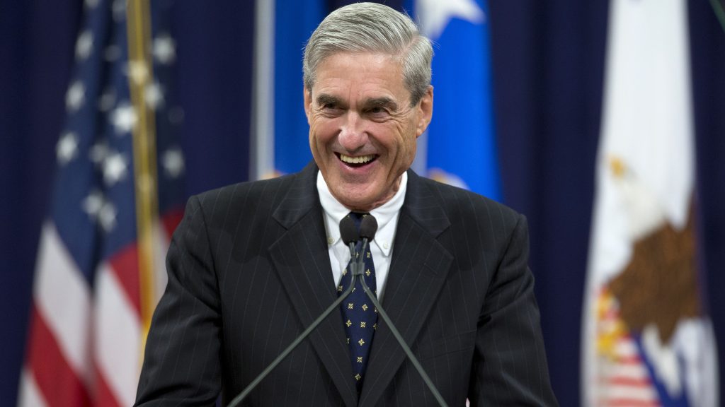 Then-FBI Director Robert Mueller at his farewell ceremony in 2013. Mueller, now the Justice Department’s special counsel investigating Russian election interference, could have a big year in 2019. Then-FBI Director Robert Mueller at his farewell ceremony in 2013. Mueller, now the Justice Department's special counsel investigating Russian election interference, could have a big year in 2019. (Evan Vucci/AP)