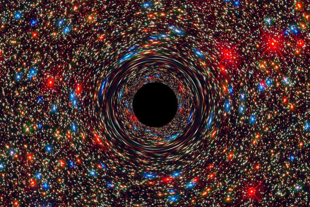 behemoth-black-hole-found-in-an-unlikely-place_26209716511_o_large Image: NASA, ESA, and D. Coe, J. Anderson, and R. van der Marel (STScI)