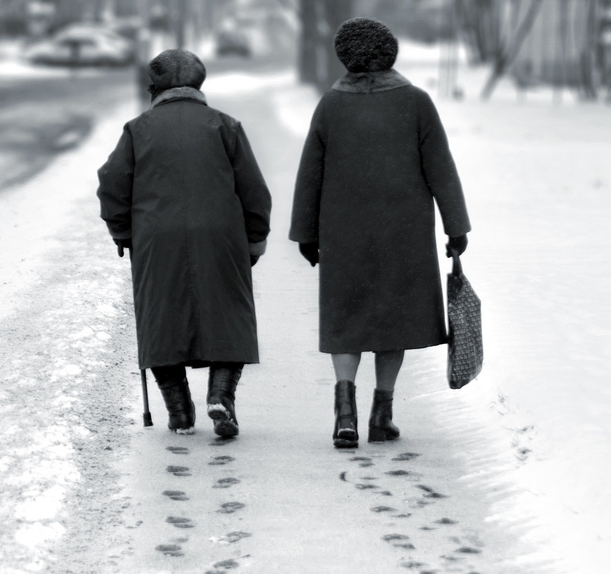 Old Age When did I lose the spring in my step, the ability to sleep through the night and wake up refreshed? When did I start to shuffle, to lean forward, clutching the handles of a walker, unable to turn my head to see what’s going on behind me? (BigStock)