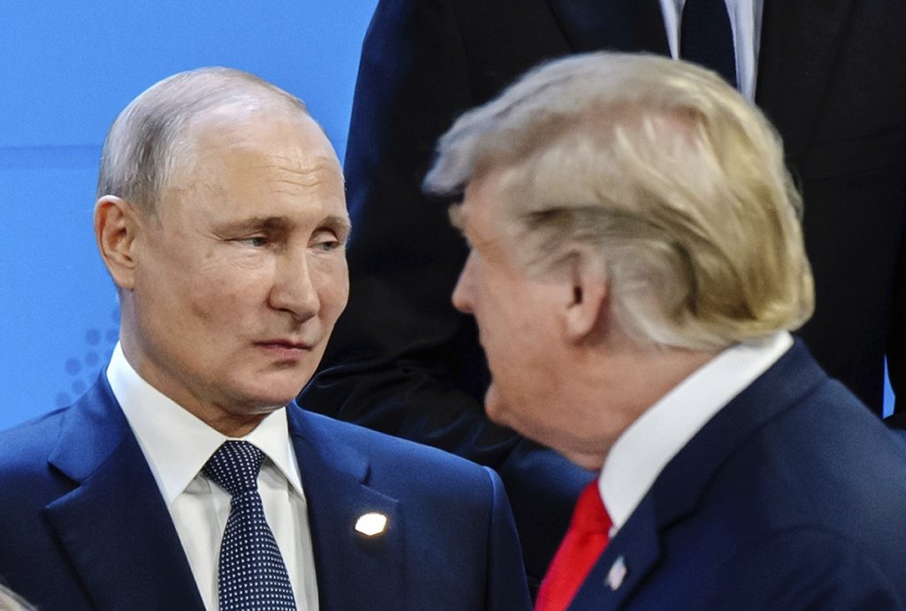 Working visit of Russian President Vladimir Putin to Buenos Aires. G20 Summit. Dmitry Azarov/Kommersant/Sipa USA(Sipa via AP Images)