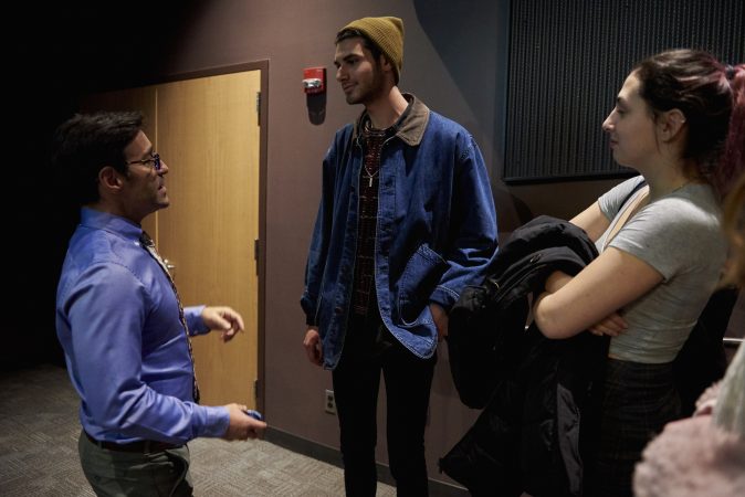 Scott Fried invited students to talk at the closing of the program. (Natalie Piserchio for WHYY)