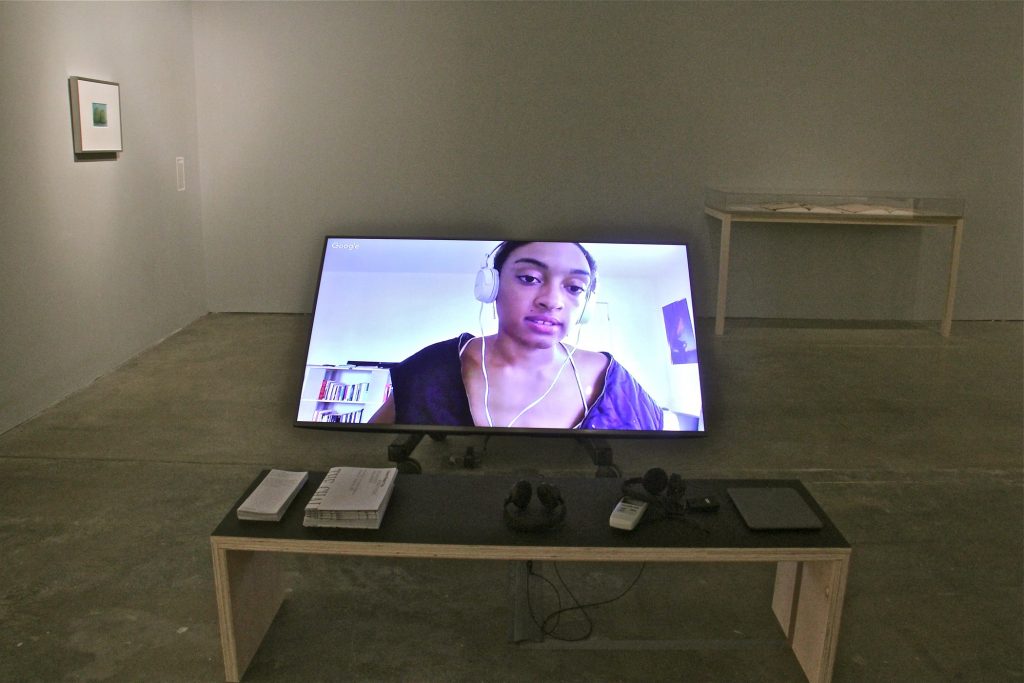 2019 01 31-e lee-aria dean-philadelphia institute of contemporary art-colored people time mundane futures exhibit In the middle of the Institute of Contemporary Art exhibit,