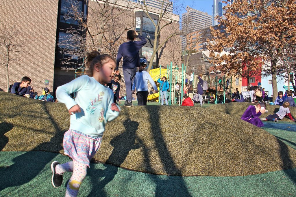 2019 02 04-e lee-philadelphia greenfield elementary school-green playground Greenfield Elementary School Playground. (Emma Lee/WHYY)