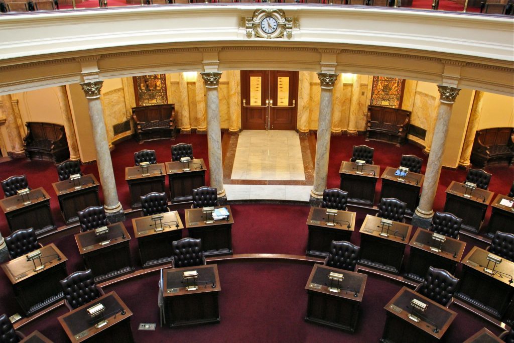 2019 02 14-e lee-trenton state house senate chambers File photo: New Jersey Senate chambers. (Emma Lee/WHYY)