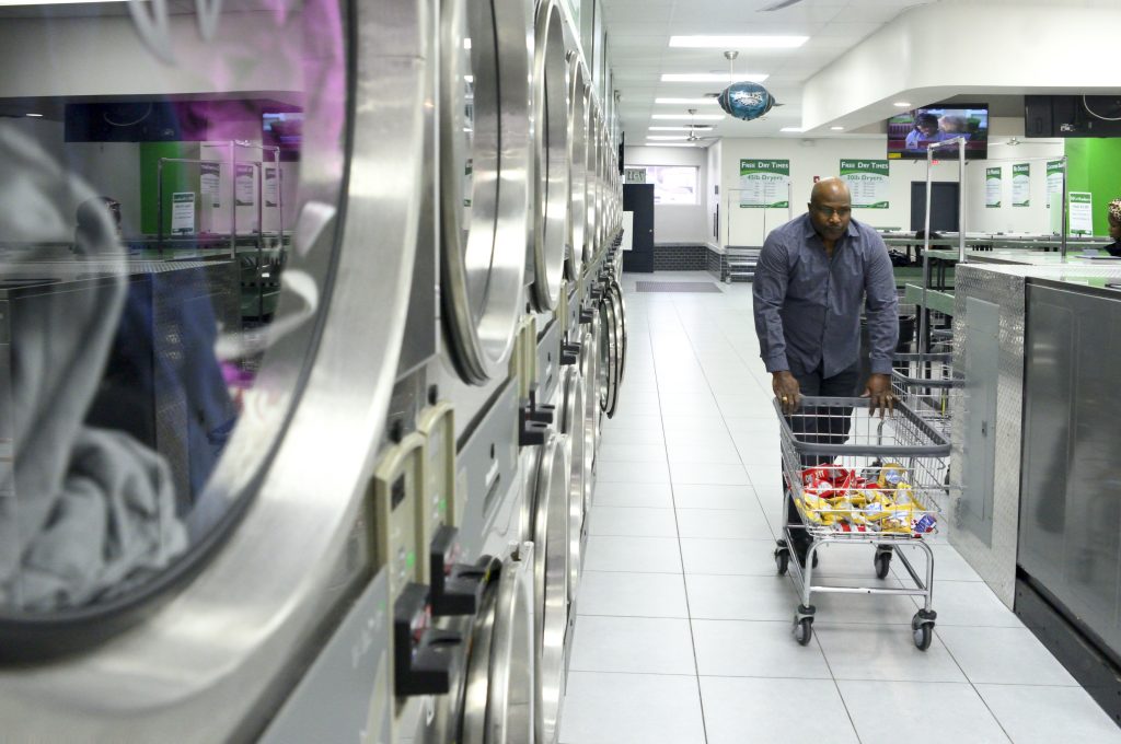 Former Eagles Testify to City Council in Support of Free Business Approvement Program James Betterson, former Philadelphia Eagles running back and owner of BetterClean Laundry in Northeast Philadelphia, on February 15, 2019. Betterson, graduated of the free
