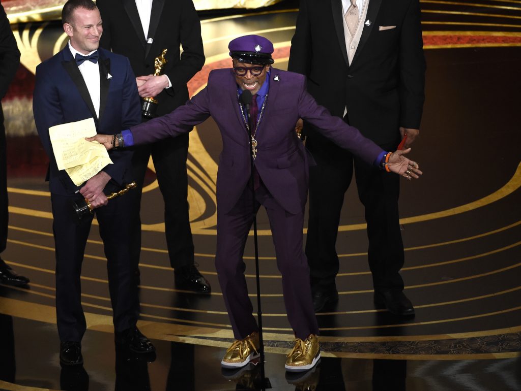 Charlie Wachtel, Spike Lee Charlie Wachtel, left, and Spike Lee accept the award for best adapted screenplay for