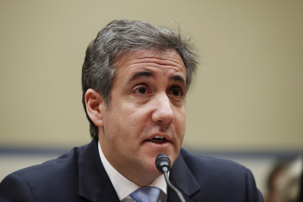 Michael Cohen Michael Cohen, President Donald Trump's former personal lawyer, testifies before the House Oversight and Reform Committee on Capitol Hill, Wednesday, Feb. 27, 2019, in Washington.