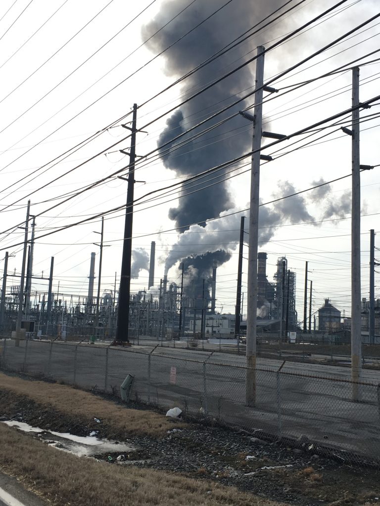 The cause of the fire at the Delaware City refinery is still unknown. State Sen. Nicole Poore says no one was injured in the blaze. (John Jankowski for WHYY)