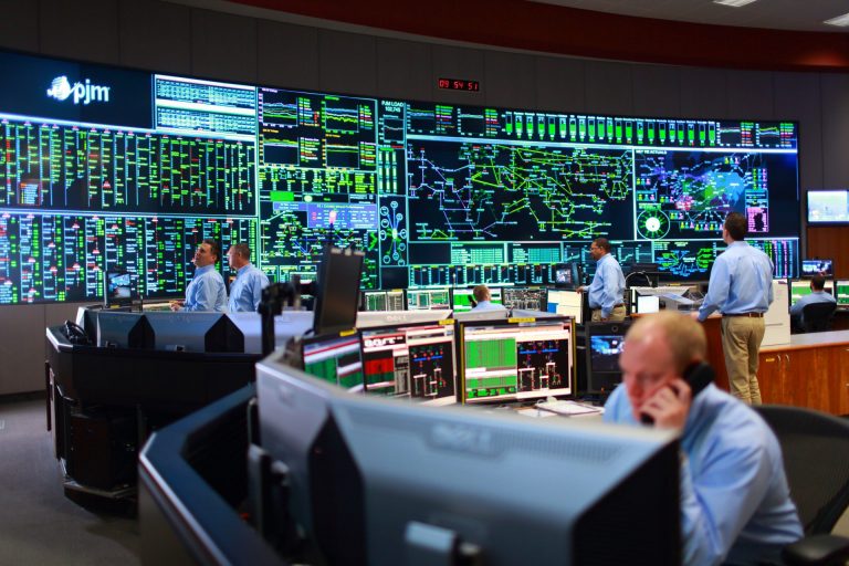 A view of the PJM control room. (Courtesy of PJM)