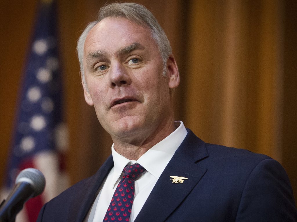 Former Interior Secretary Ryan Zinke left the Trump administration amid unresolved ethics investigations. His department has been inundated by Freedom of Information requests and is now proposing a new rule which critics charge could limit transparency. Former Interior Secretary Ryan Zinke left the Trump administration amid unresolved ethics investigations. His department has been inundated by Freedom of Information requests and is now proposing a new rule which critics charge could limit transparency.
(Cliff Owen/AP Photo)