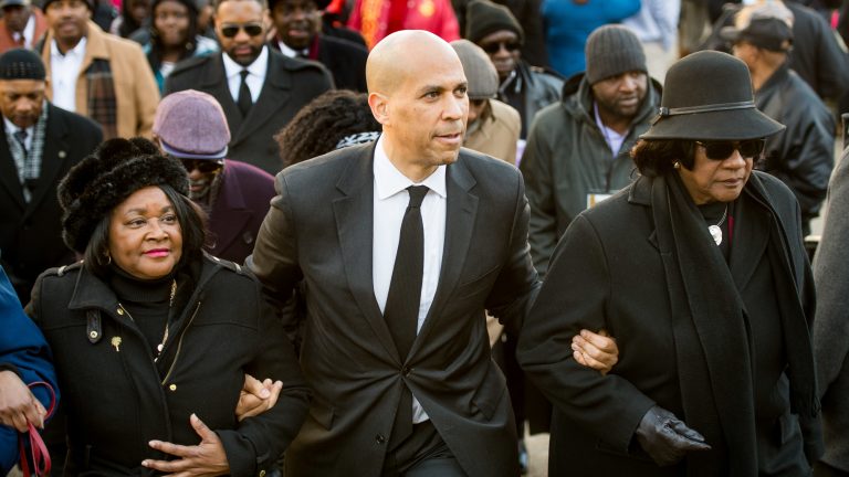 Sen. Cory Booker, D-N.J., attends the annual Martin Luther King Jr. Day at the Dome event on Jan. 21 in Columbia, S.C. Booker and many other Democratic presidential hopefuls have made visits to the state in the early weeks of the 2020 campaign. (Sean Rayford/Getty Images)