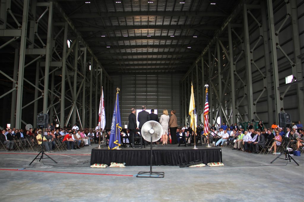 holtec lead State and local government officials attend a ceremony for the raising of the final steel beam at Holtec International. on July 8, 2016. The company got $260 million in tax incentives to build its manufacturing plant in Camden.