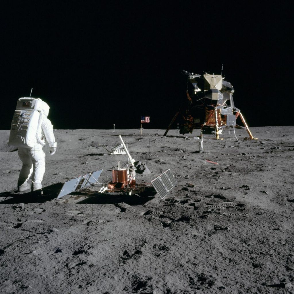 Astronaut Buzz Aldrin walks on the moon during the Apollo 11 mission in 1969. The landing site at Tranquility Base has remained mostly untouched — though that could change as more nations and even commercial companies start to explore the moon. Astronaut Buzz Aldrin walks on the moon during the Apollo 11 mission in 1969. The landing site at Tranquility Base has remained mostly untouched — though that could change as more nations and even commercial companies start to explore the moon. (NASA)